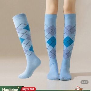 1/2/4 Pairs Of Spring And Autumn Women's Wear plaid socks